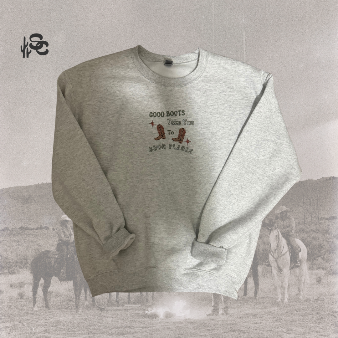 “Good Boots” Crewneck