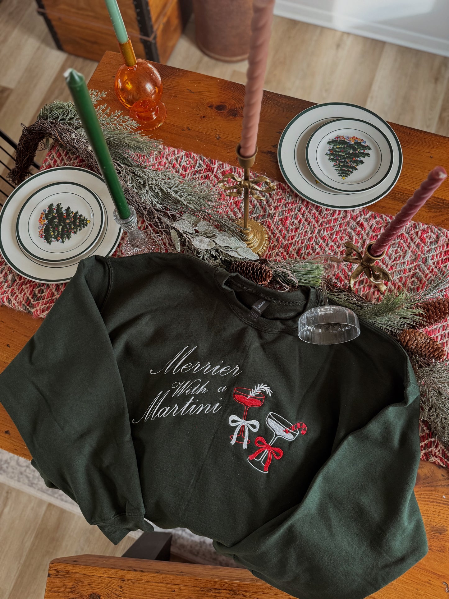 Merrier with a Martini Crewneck
