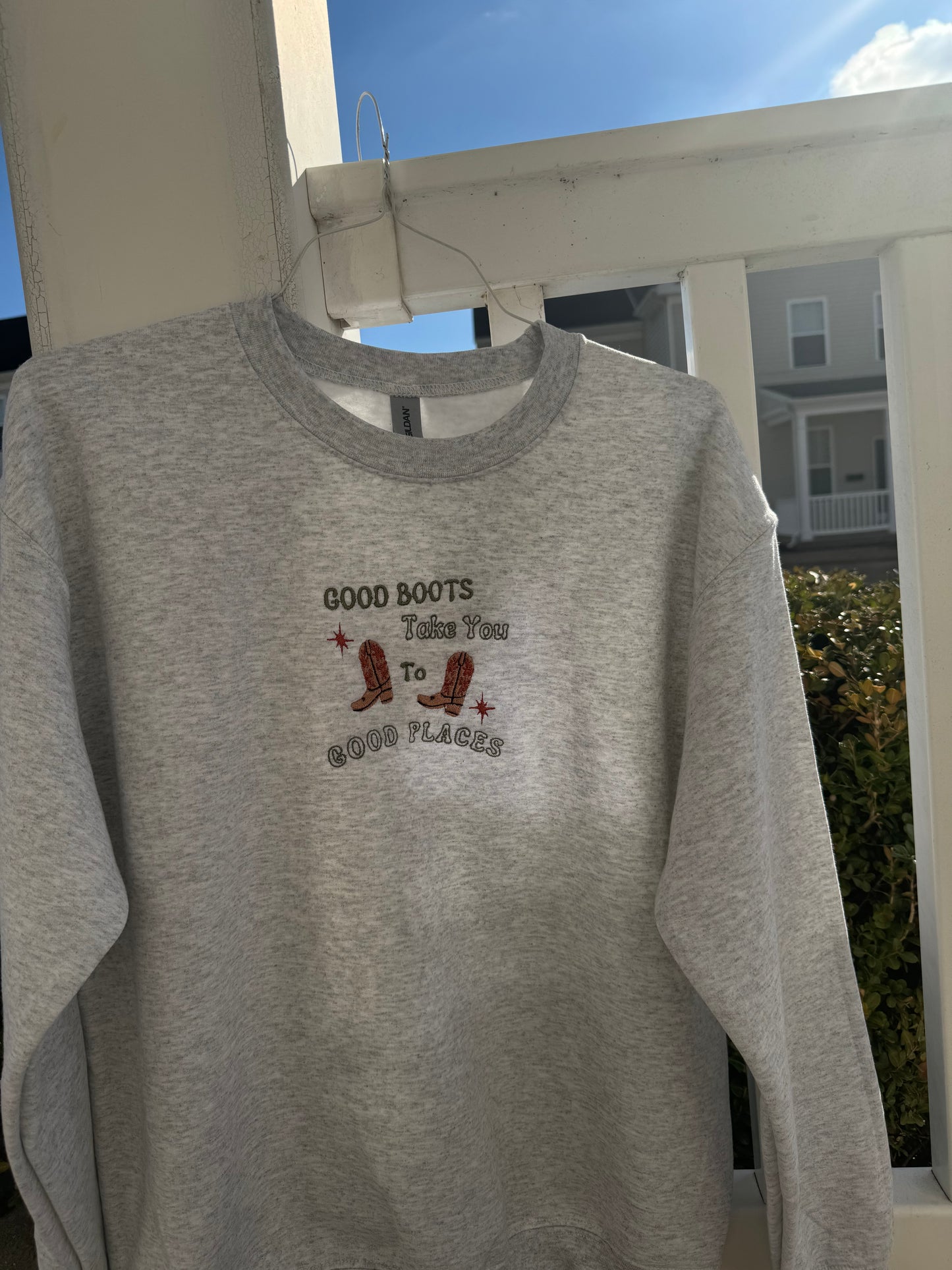 “Good Boots” Crewneck
