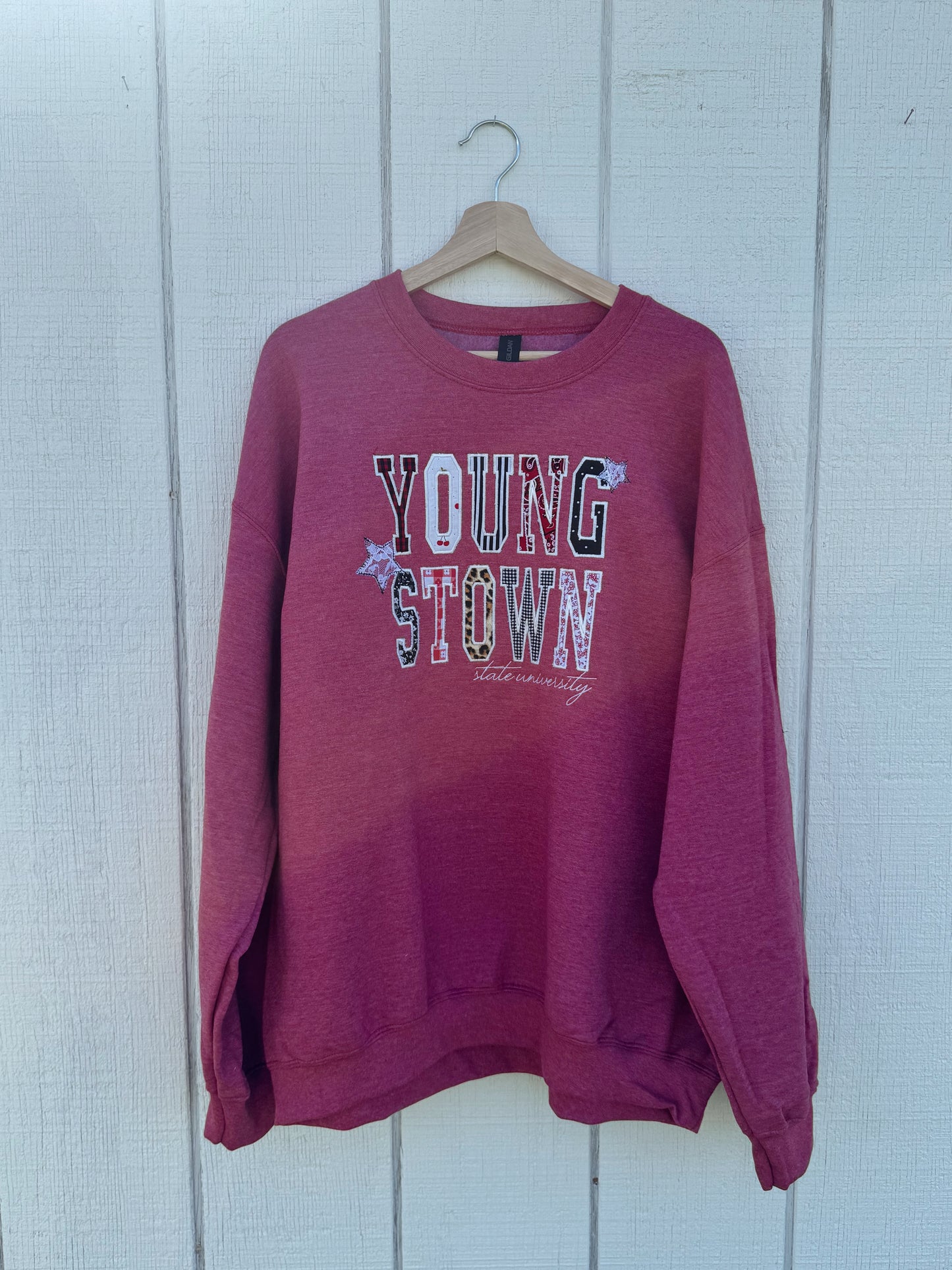 School Spirit Appliqué Crewneck