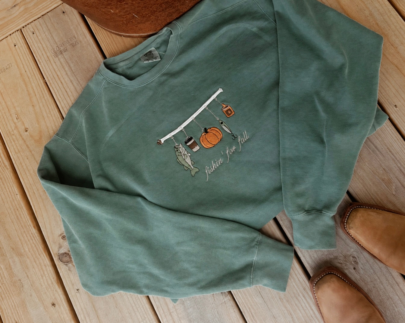 Fishing for Fall Crewneck
