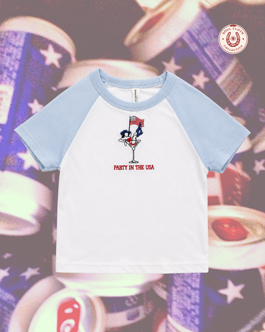 “Party in the USA” Baby Tee