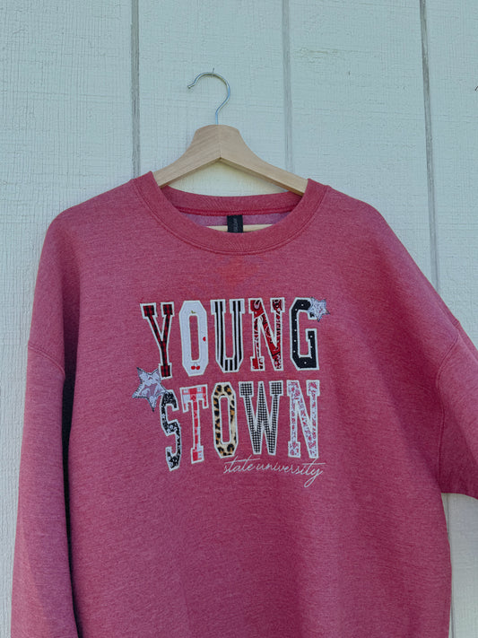 School Spirit Appliqué Crewneck