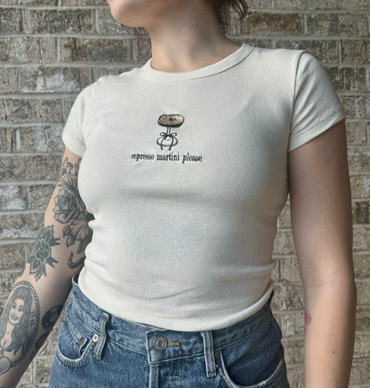 Espresso Martini Crop Tee