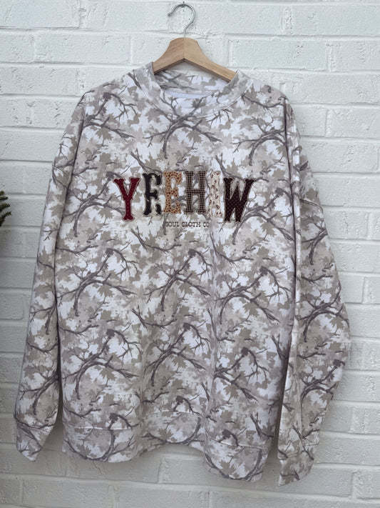 Yeehaw Camo Crewneck