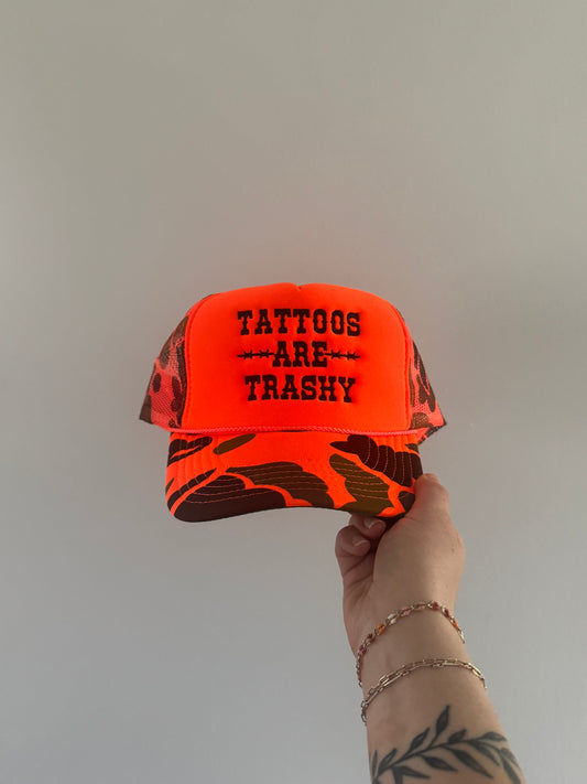 “Tattoos Are Trashy” Trucker Hat