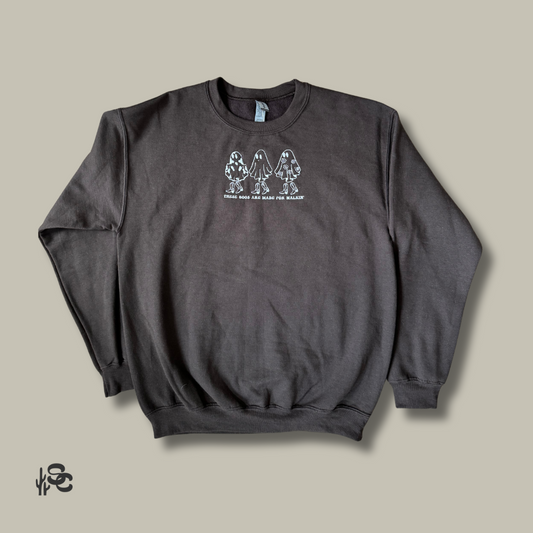 "These Boos are Made for Walkin" Ghost Crewneck